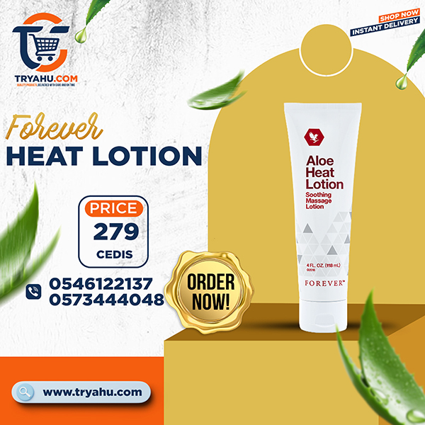 Forever Aloe Heat Lotion Natural Pain Relief Massage Lotion | Tryahu Store